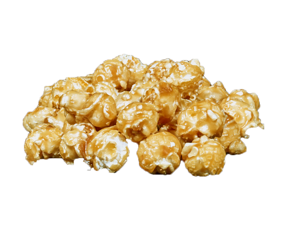 cluster of caramel popcorn